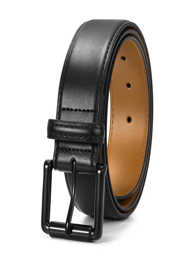 TRIWORKS Men Leather Belt Mens Dress Belt Pin Buckle for Jeans Pants Casual - Image 1